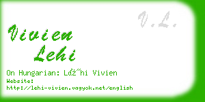 vivien lehi business card